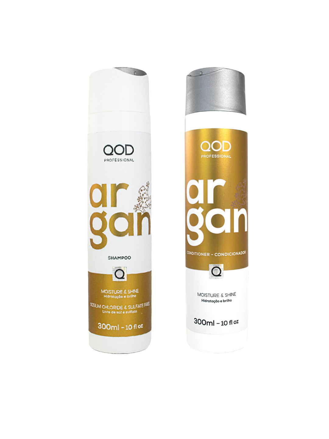 QOD PROFESSIONAL Set of Argan Shampoo & Conditioner - 300ml Each