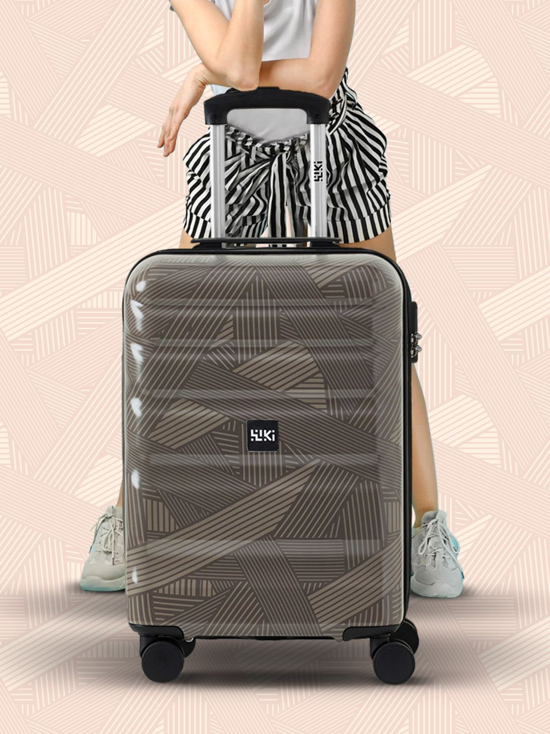 Wildcraft Streak_Trolley Textured Hard-Sided Large Trolley Suitcase