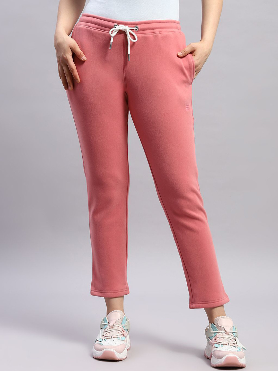 rock.it Solid Women Mid-Rise Track Pants