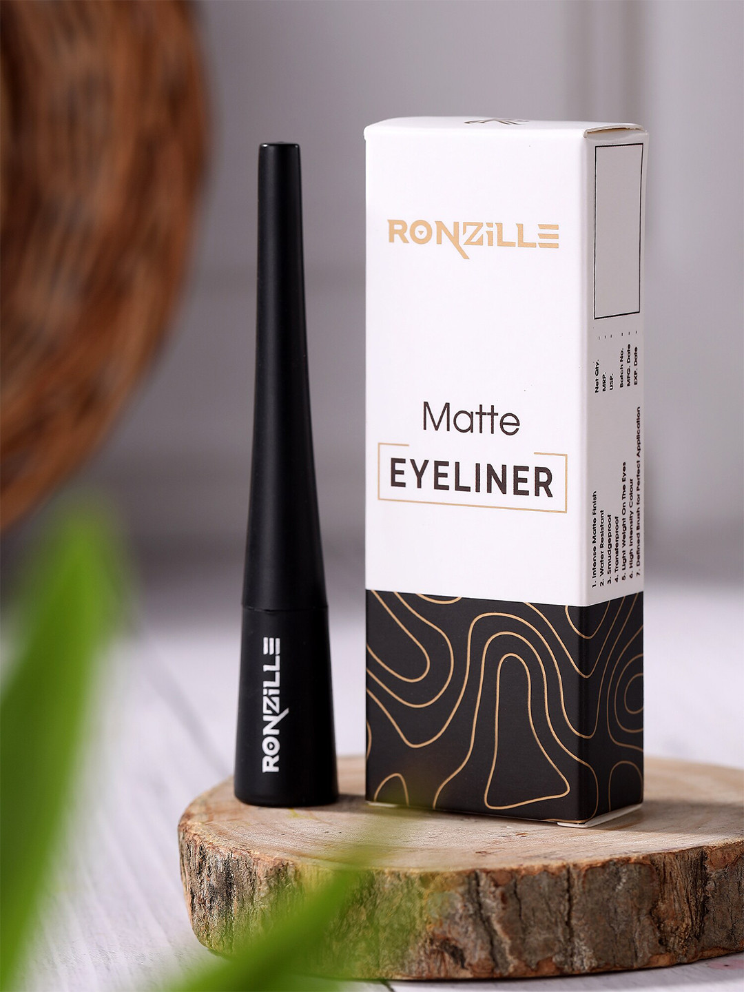Ronzille Absolute Shine Liquid Matte Eyeliner - 5 ml - Black