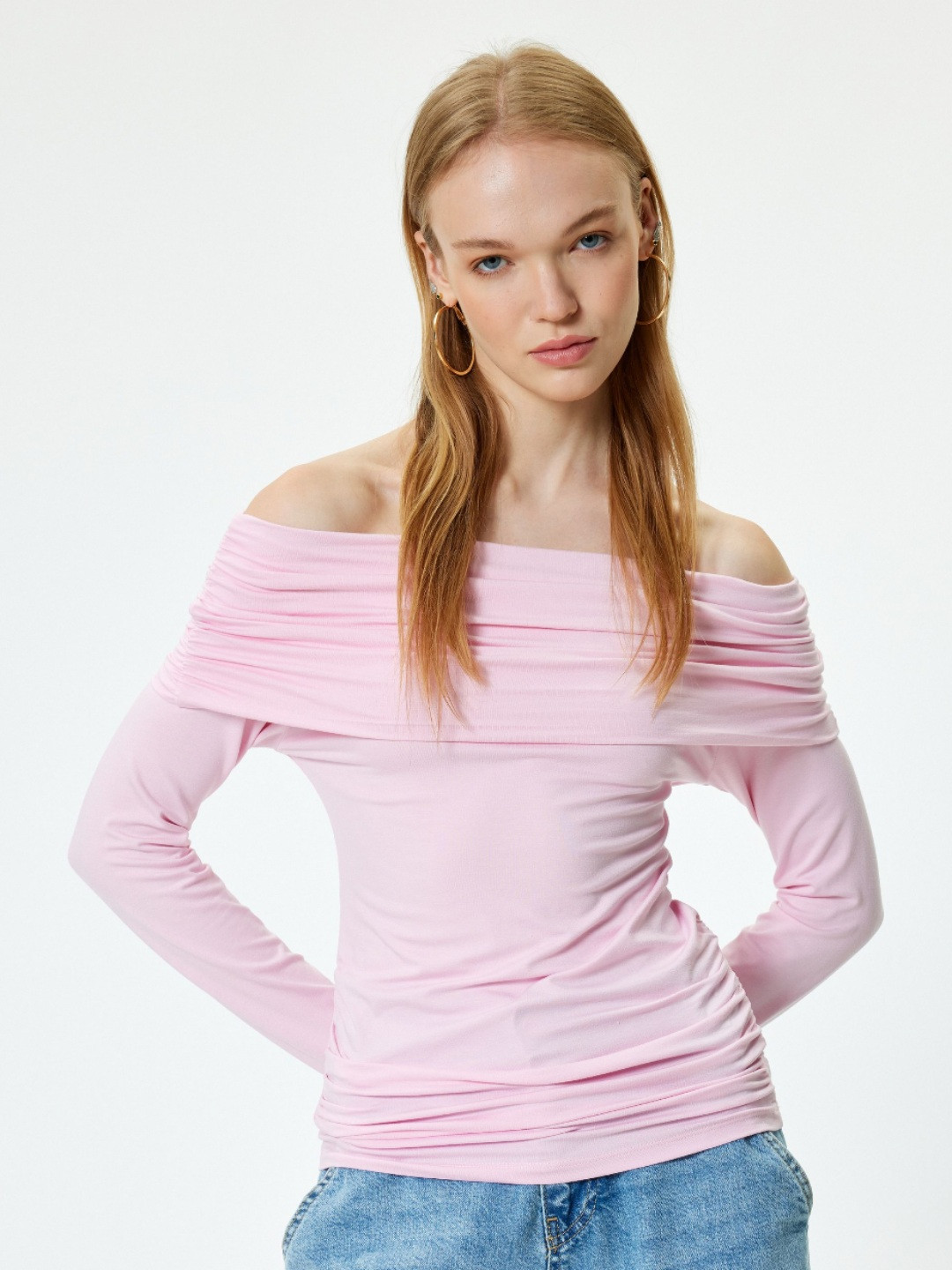 Koton Off Shoulder Slim Fit Top