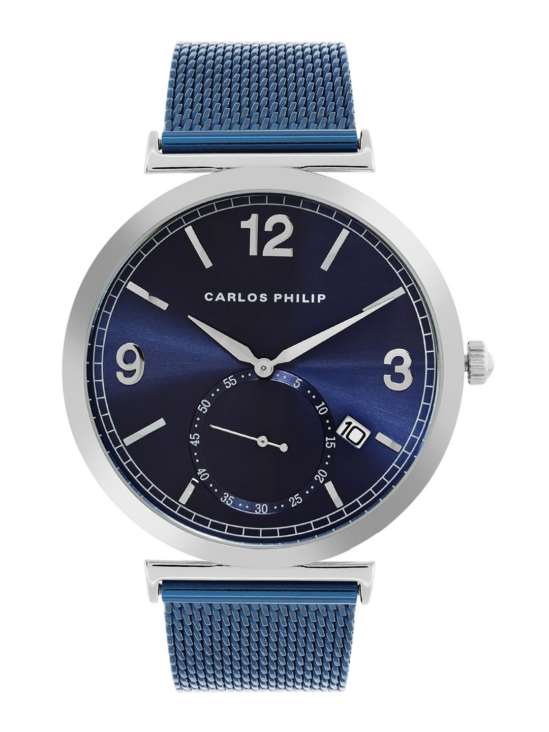 CARLOS PHILIP Men Brass Stainless Steel Bracelet Style Straps Analogue Watch Vanguard