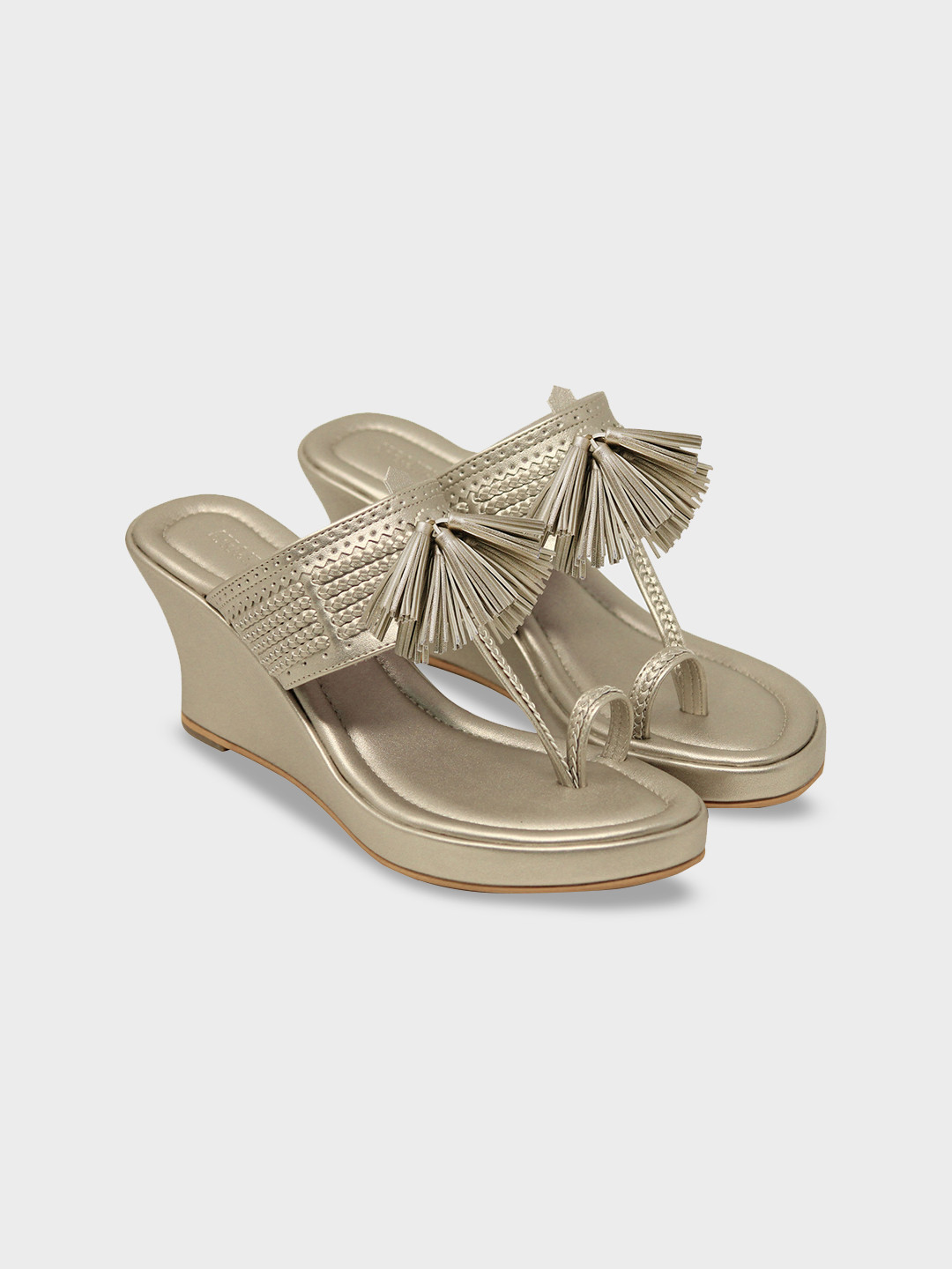 Aprajita Toor Ethnic Wedge Sandal with Tassels