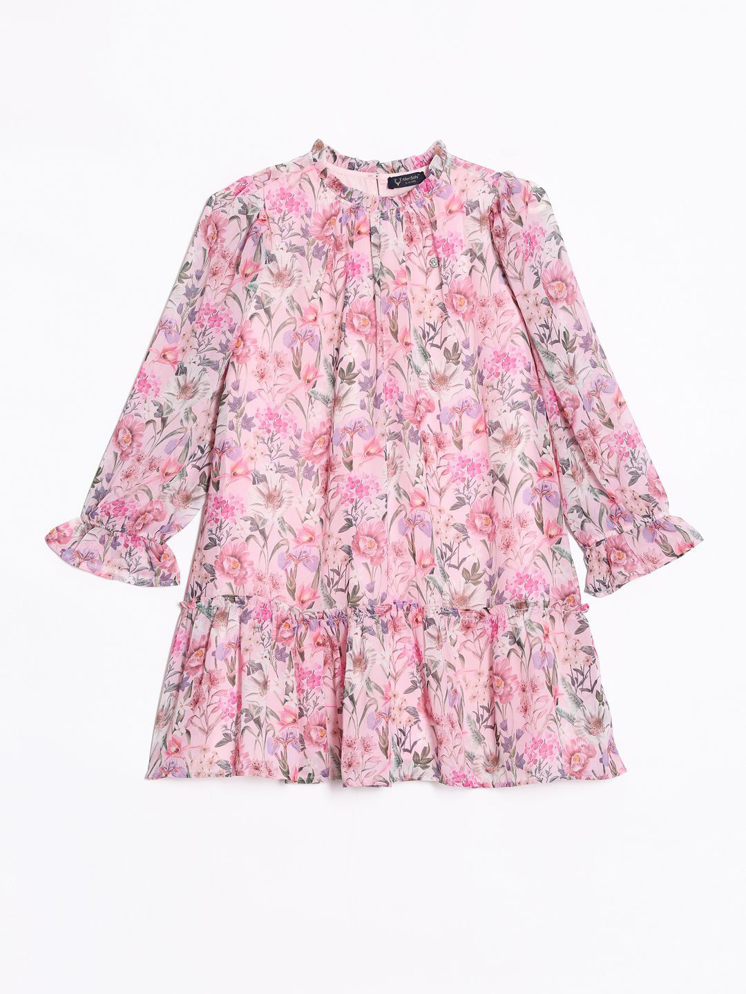 Allen Solly Junior Girls Bell Sleeve Floral A-Line Dress