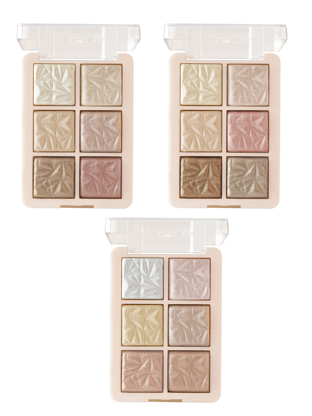 MARS Glowzilla Palette 3Pcs Long Lasting Illuminating Highlighters-12gm Each-Shade01-02-03