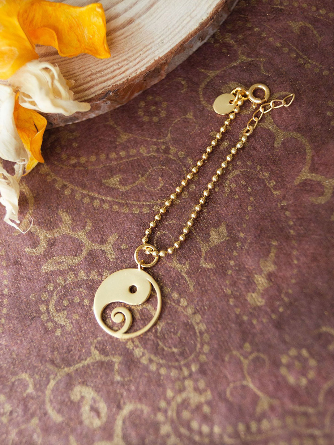 MANNASH Sterling Silver Gold-Plated Ganesha Watch Charm