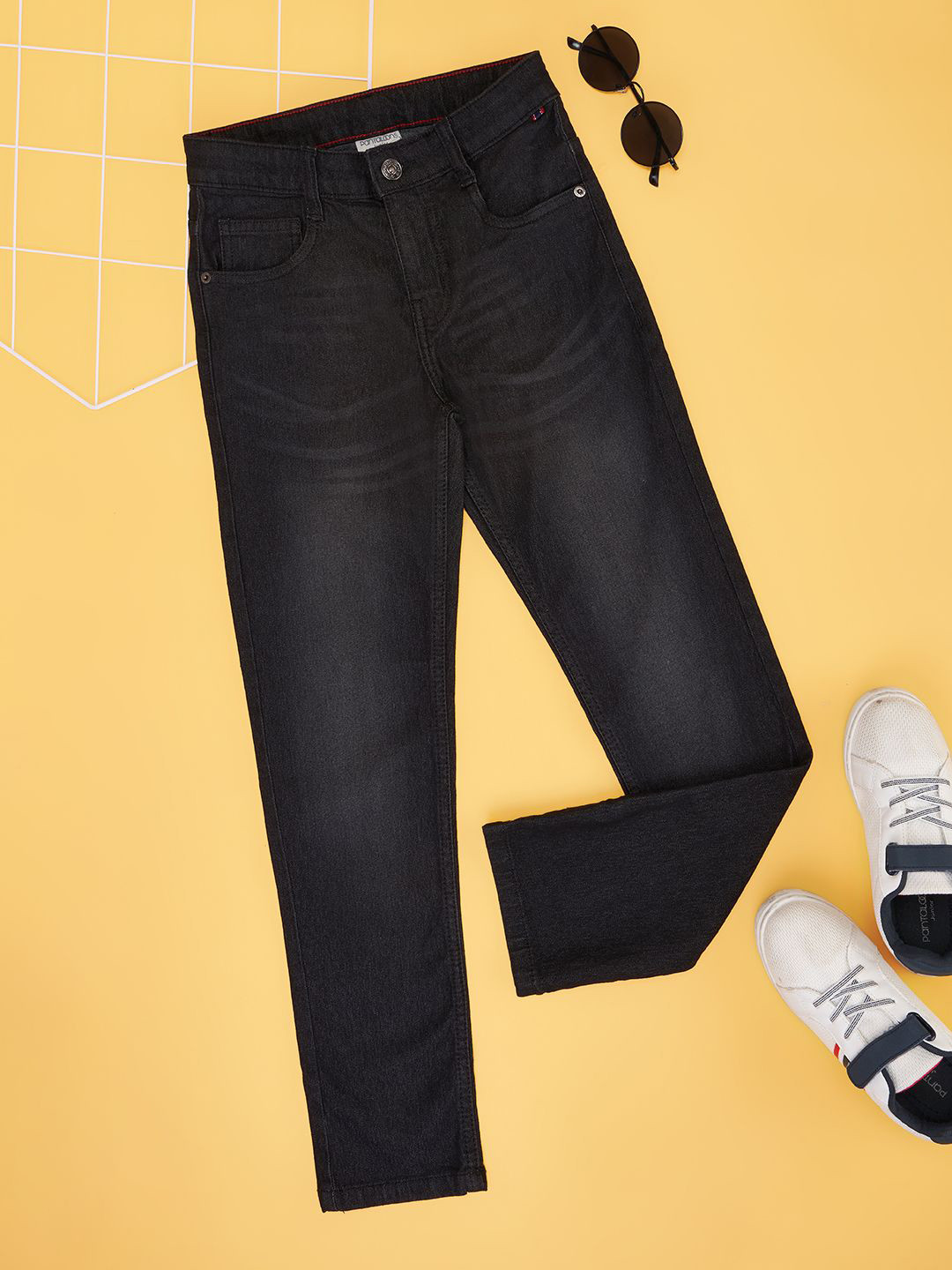 Pantaloons Junior Boys Slim Fit Light Fade Jeans