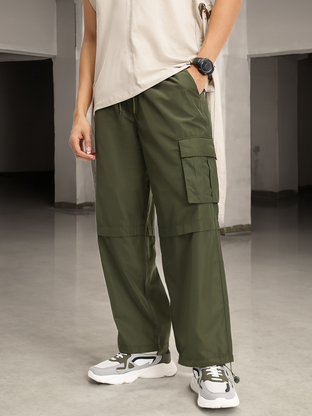 Kook N Keech Men Cargo Utility Baggy Pants