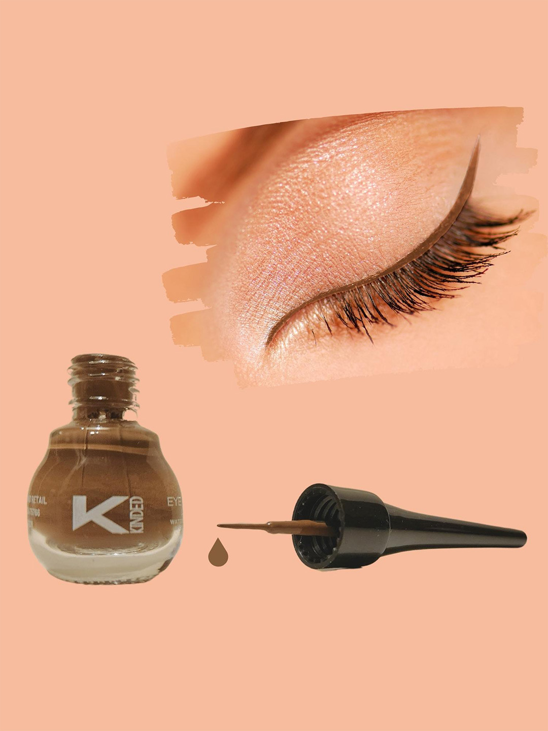KINDED Smudge Proof & Long Lasting Matte Liquid Eye Liner 5 ml - Camel Brown 05