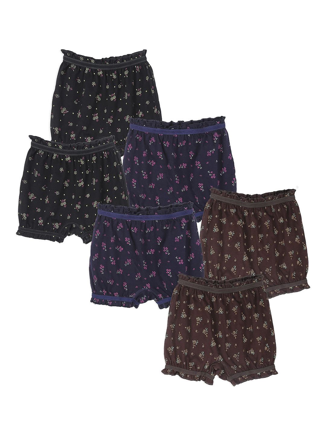 Dowin Pack Of 6Printed Cotton Mid-Rise Assorted Briefs DOWIN_016_6G_ANKIT_BLOOMER_60