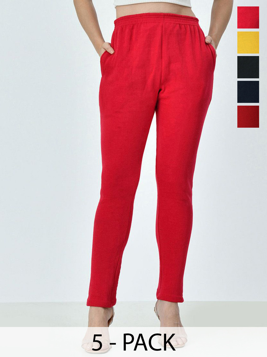 BAESD Pack Of 5 Warm Pockets With Ankle-Length Leggings
