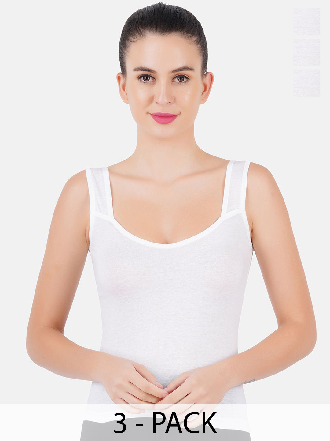 Ramraj Pack Of 3 Women Pure Cotton Camisoles