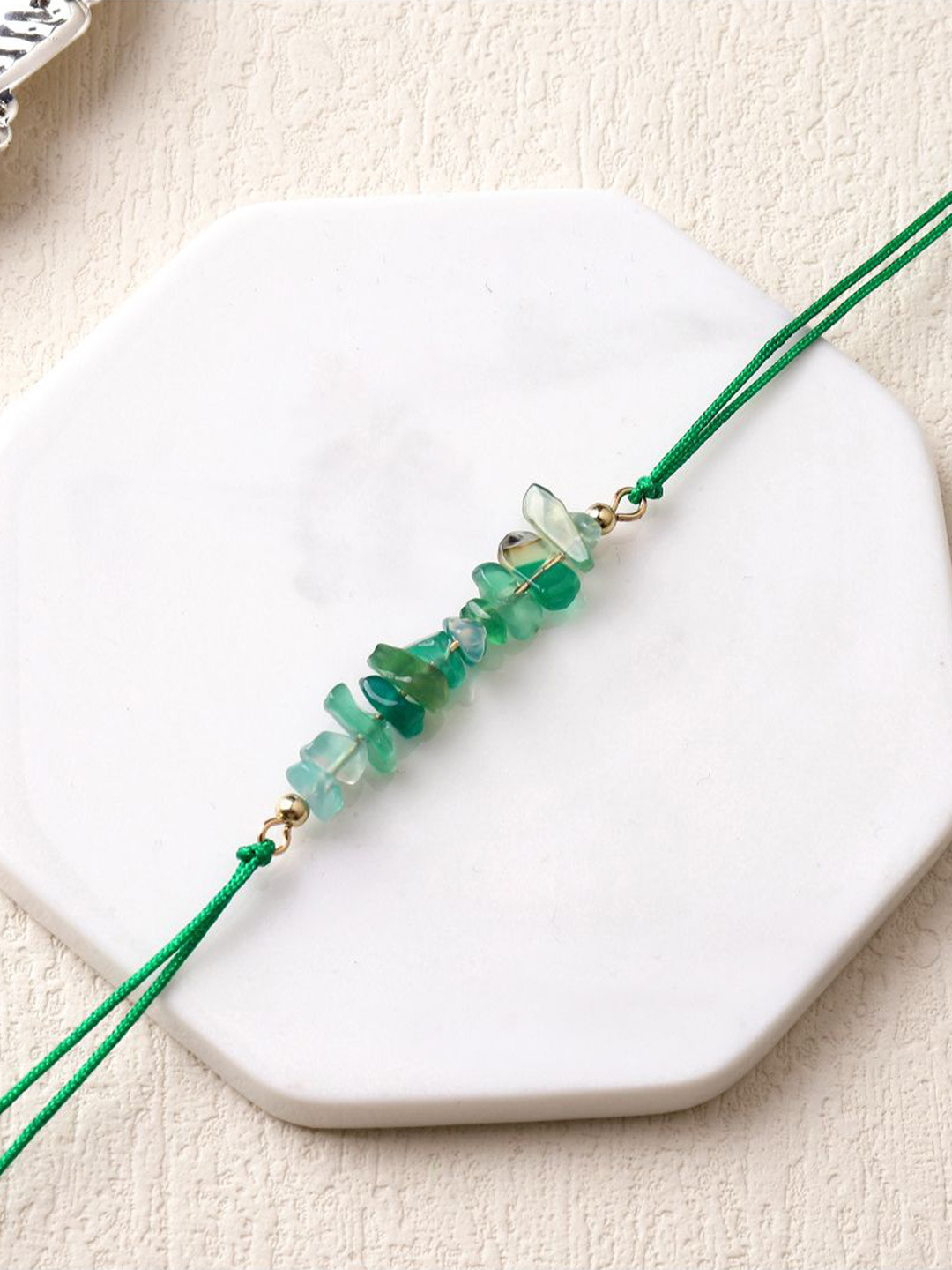 SALTY Precious Stone Sense Of Focus Thread Rakhi