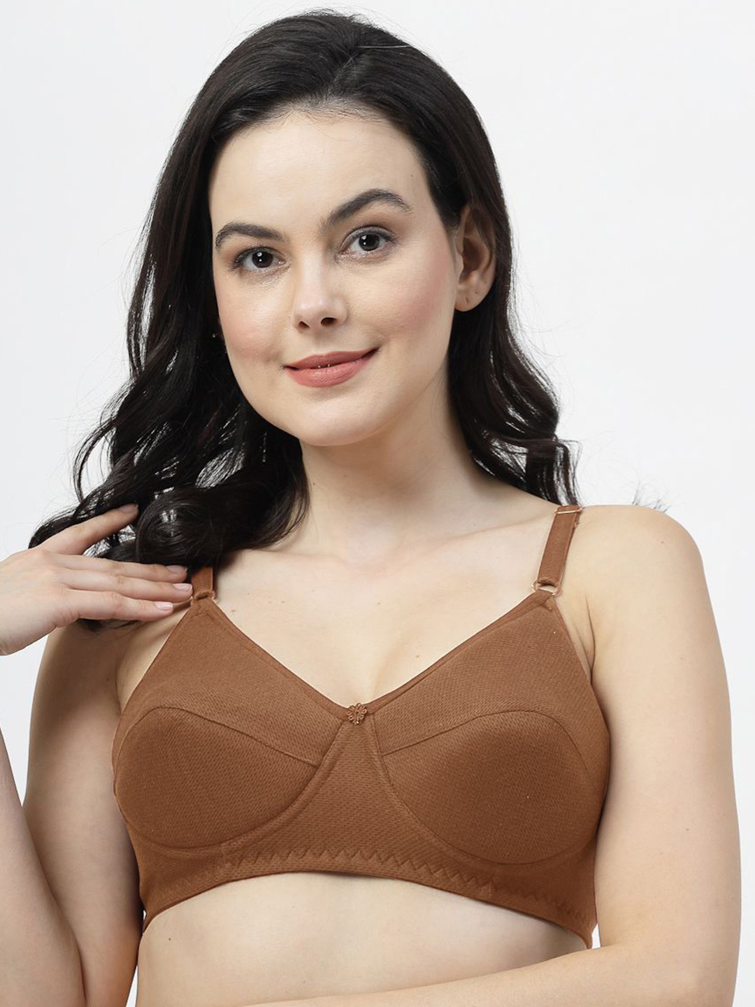 SHYAM SONS FLAIR Solid Full Coverage Non-Wired Lightly Padded Bra