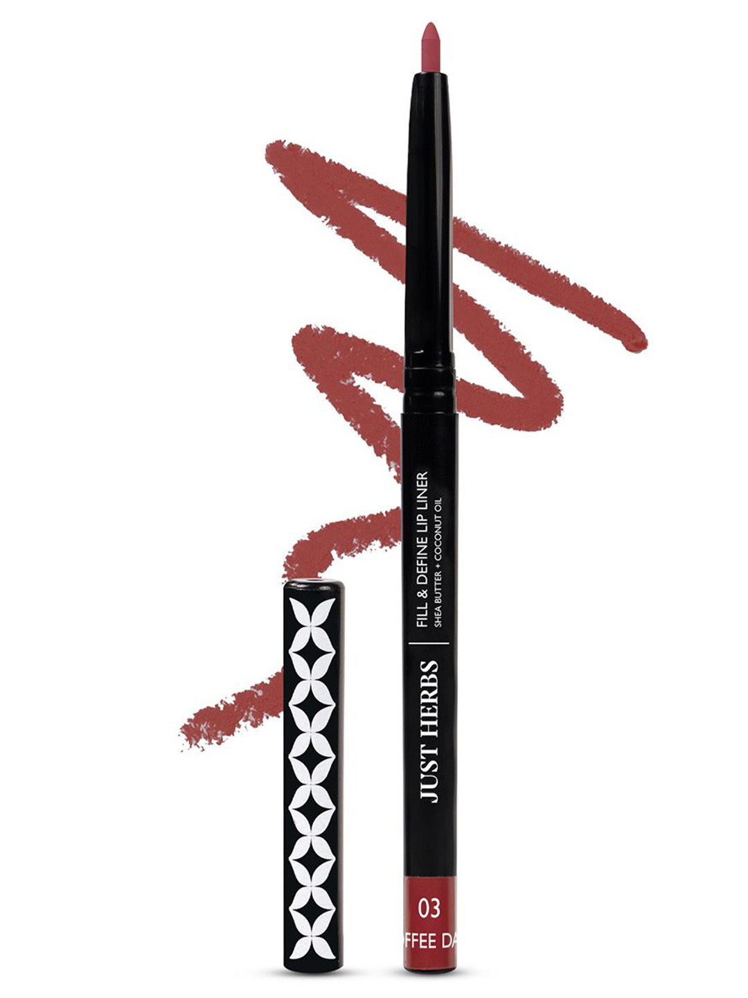 Just Herbs Fill & Defined Lip Liner With Shea Butter - 0.3g - Coffee Date 03