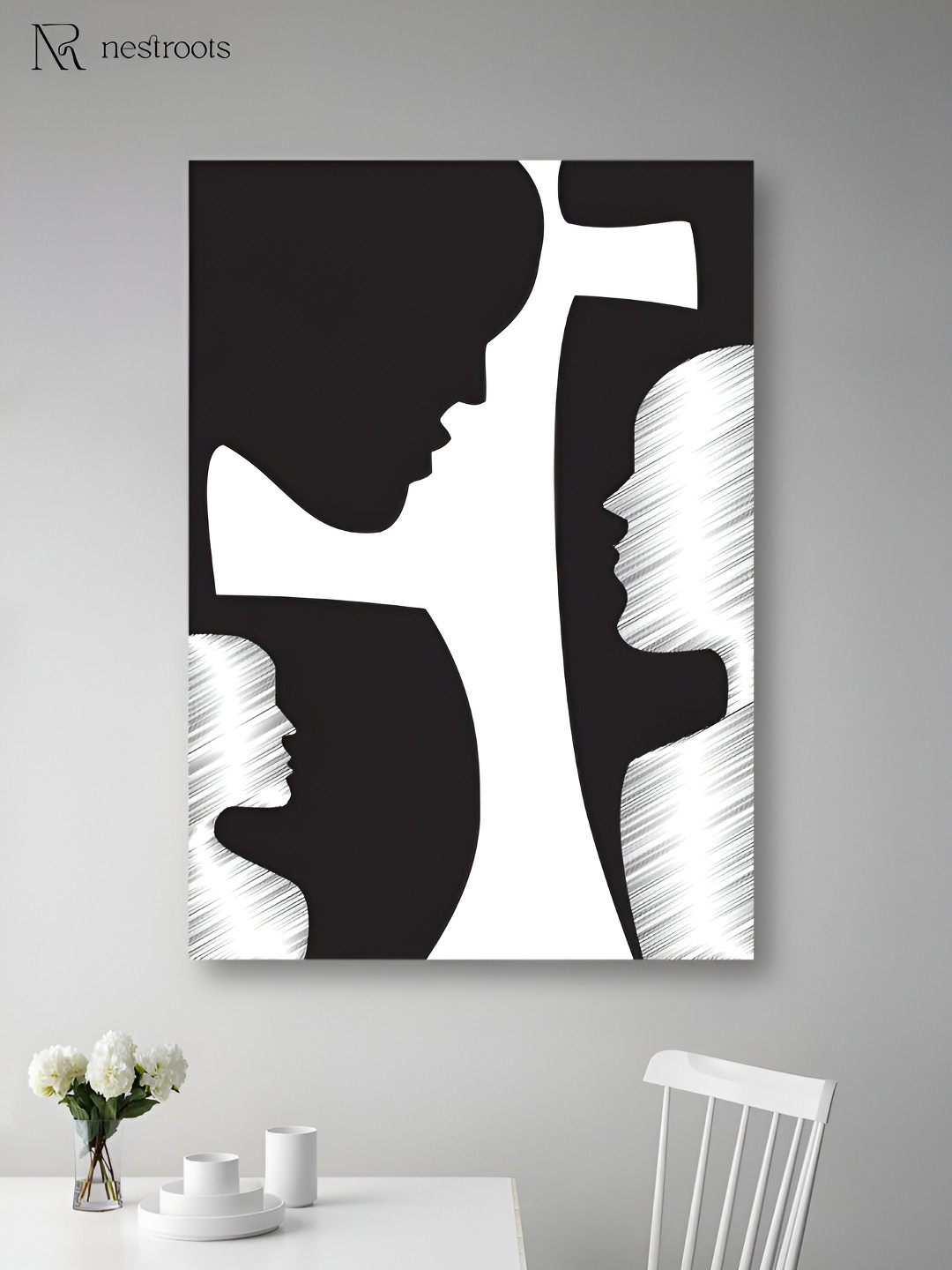 nestroots Canvas Wall Rectangle Paintings Wall Art -48 x 36 In