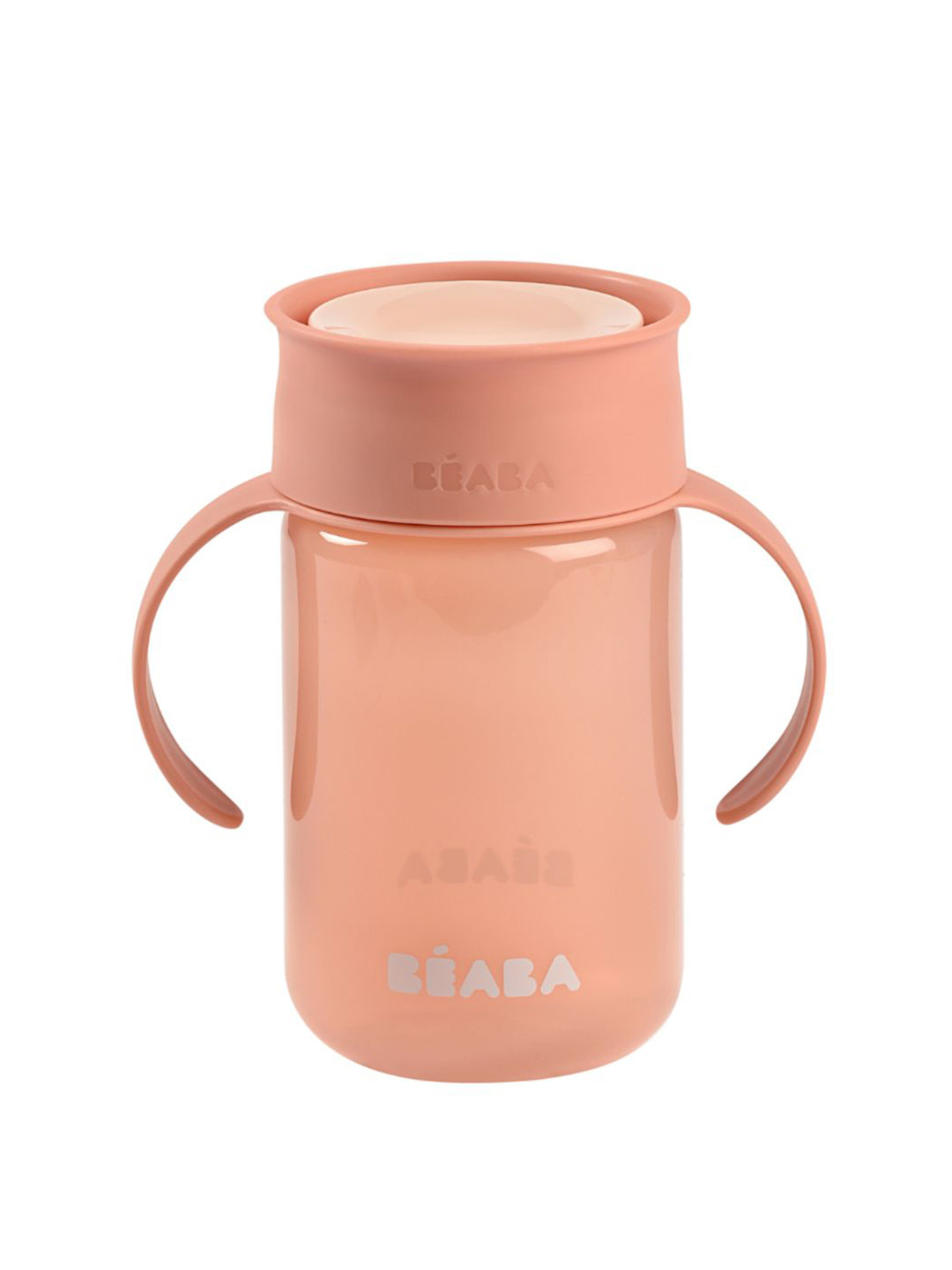 BEABA Beige Brand Logo Plastic Spill Proof Water Bottle - 340ml