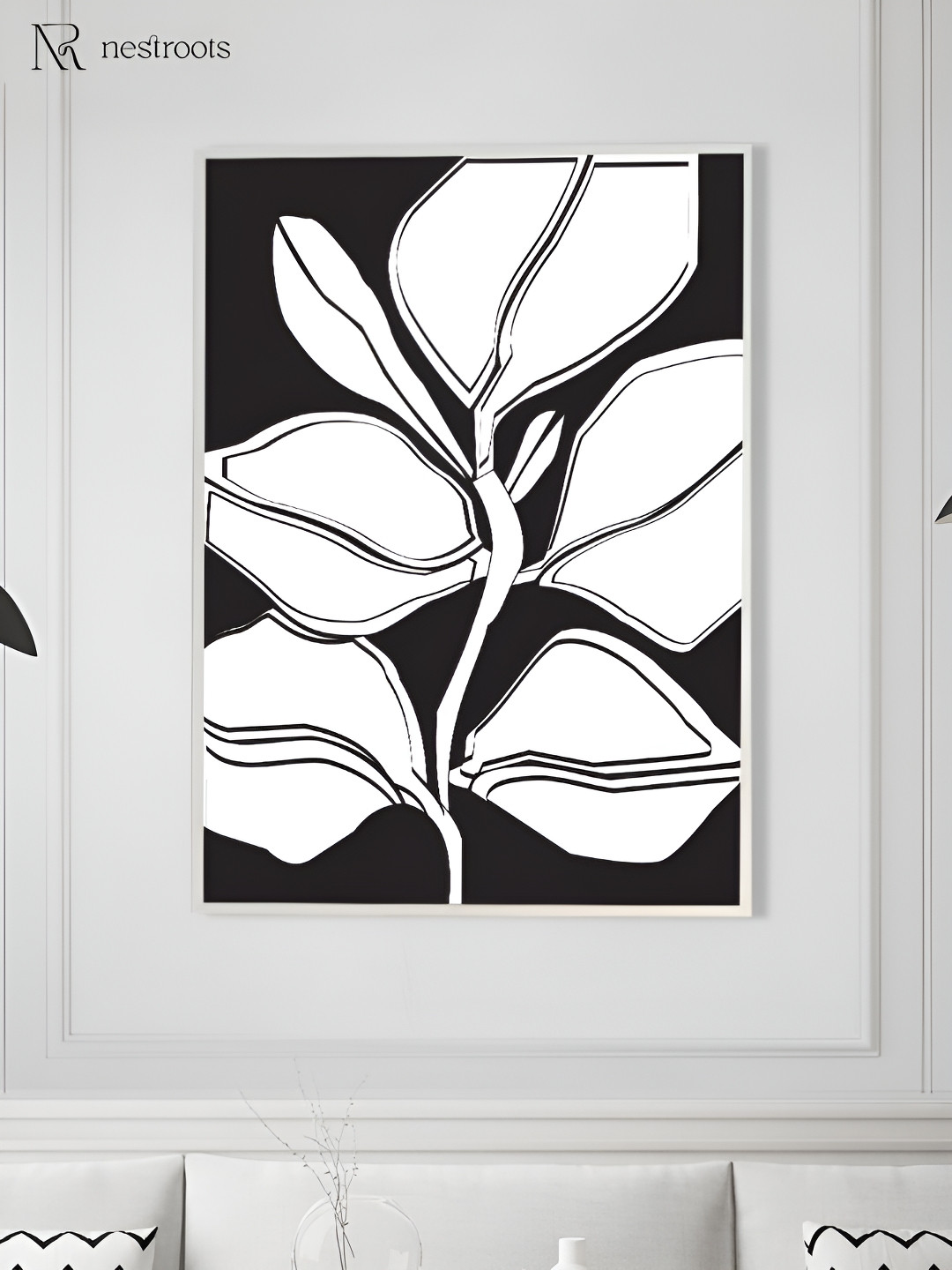 nestroots Black & White Canvas Wall Art