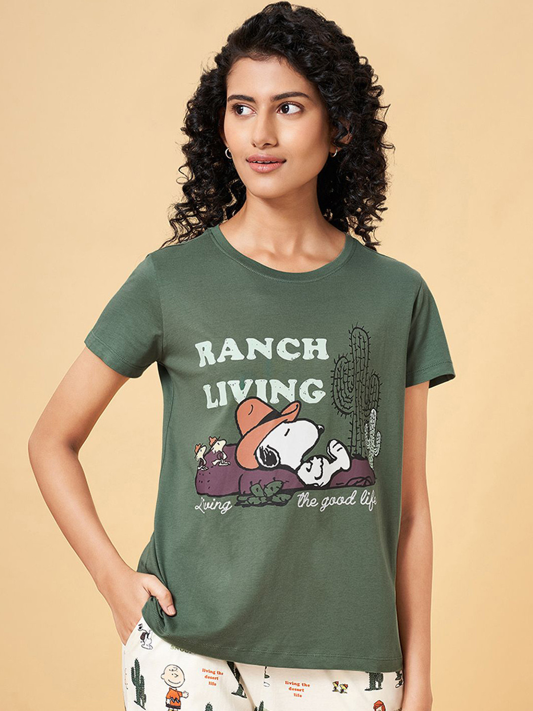 Dreamz by Pantaloons Printed Cotton Lounge T-shirt