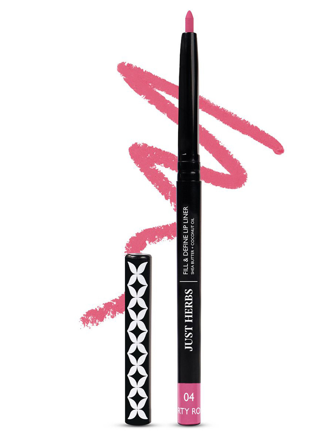 Just Herbs Fill & Defined Lip Liner With Shea Butter - 0.3g - Dirty Rose 04