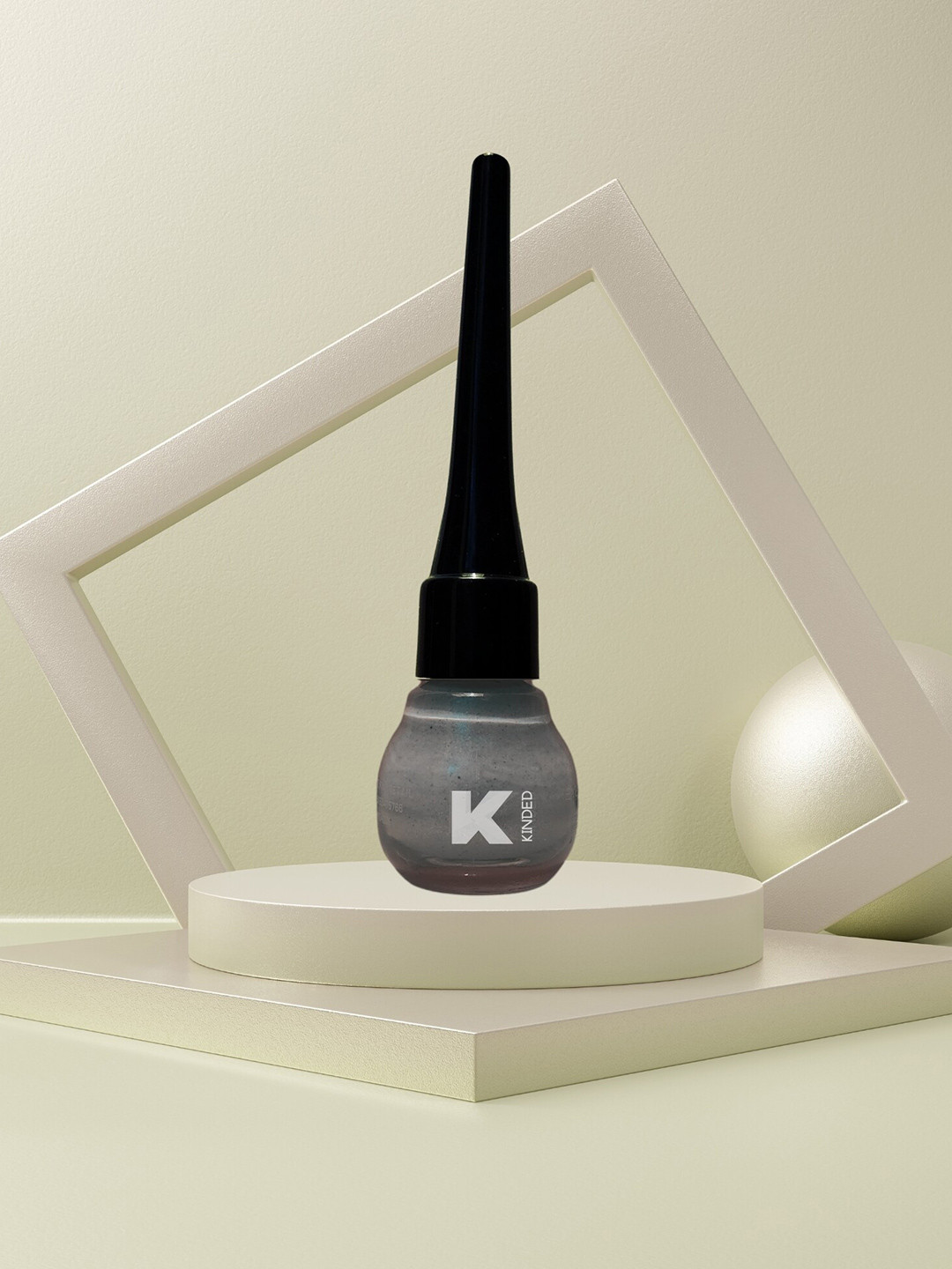KINDED Waterproof Liquid Eyeliner - 5ml - Greyish Silver