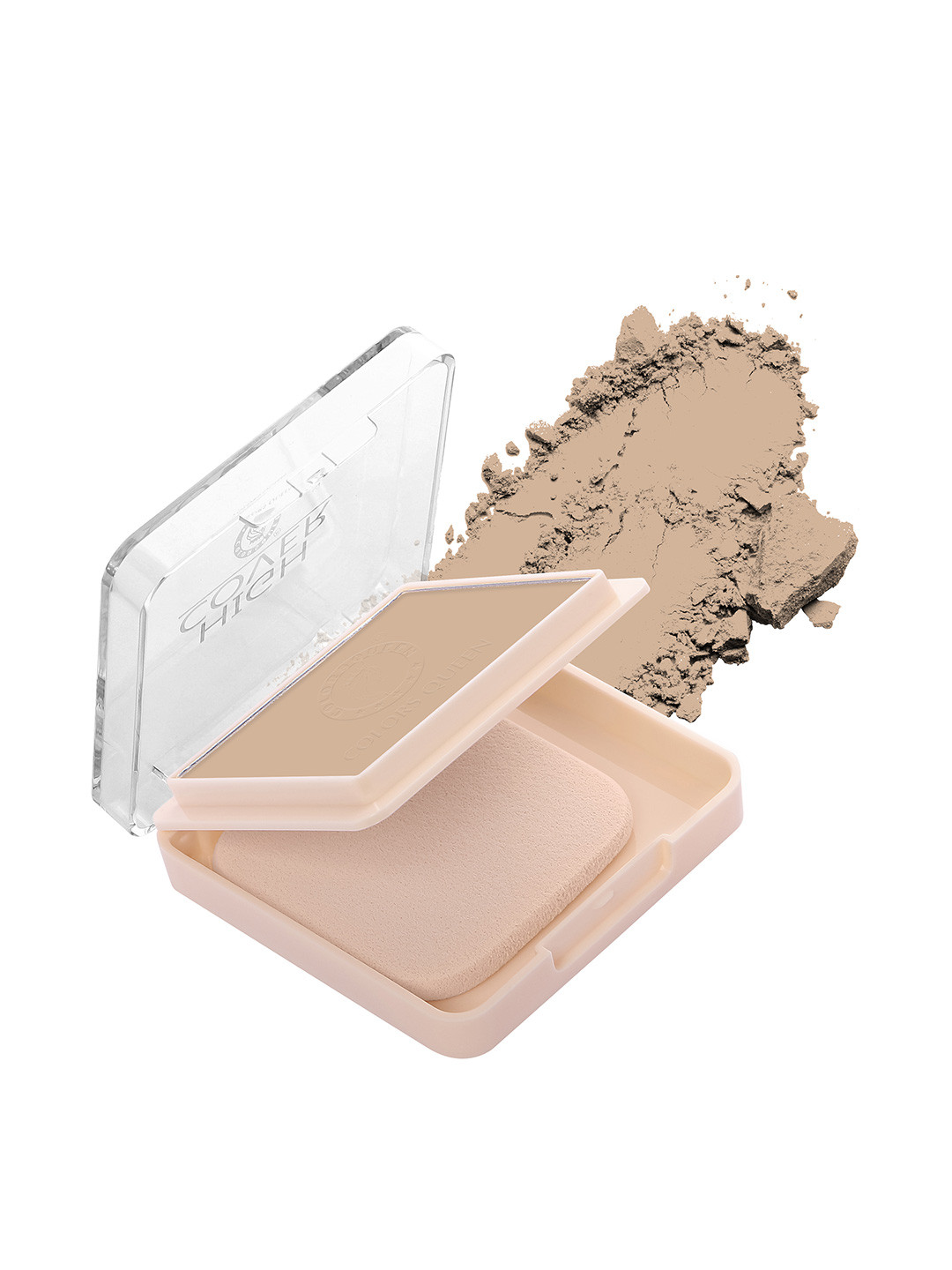Colors Queen High Cover Silk Compact Powder - Sun Beige 04