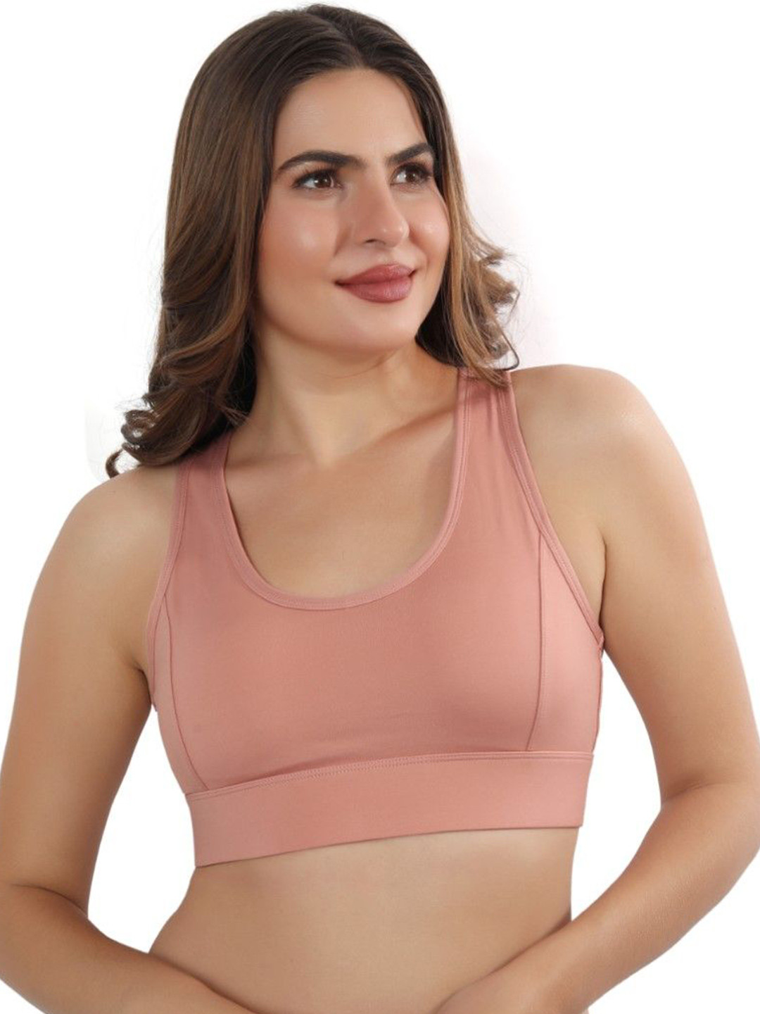 Bella Voste Solid  Full Coverage Non-Wired Removable Padding Bra