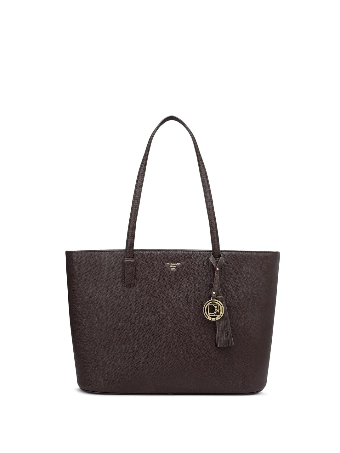Da Milano Leather Structured Tote Bag