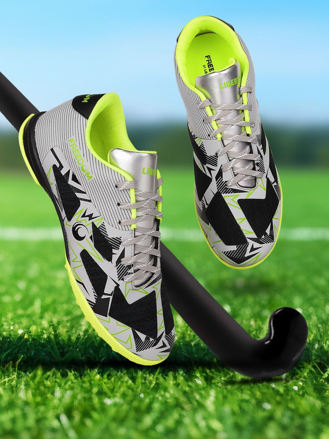 Liberty Men Non Marking Turf Football Shoes
