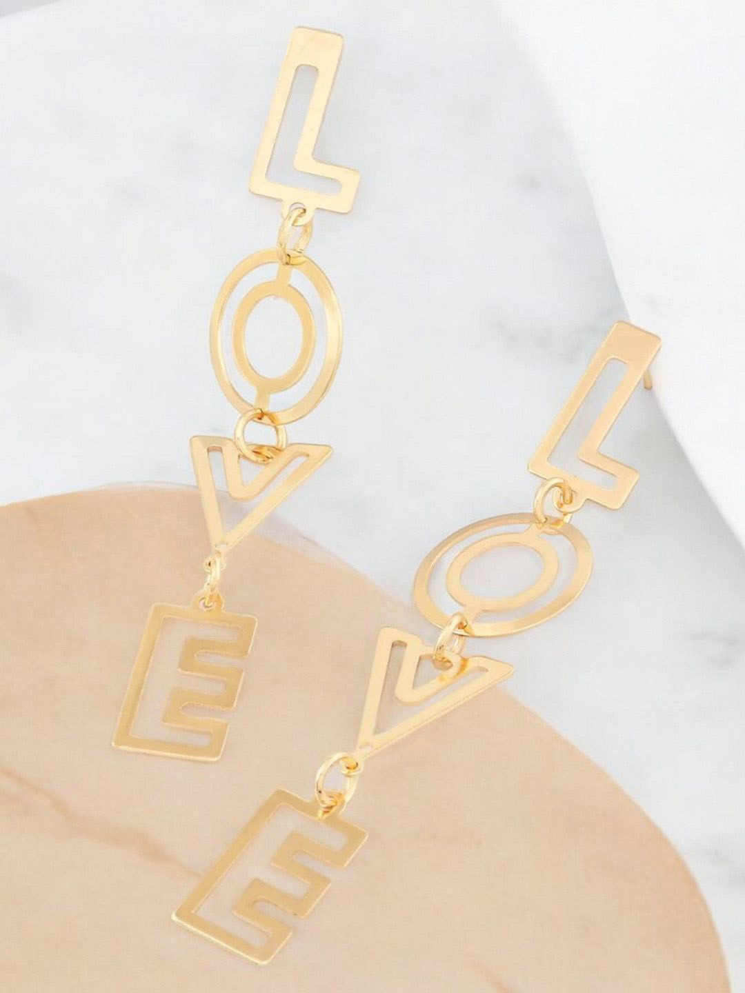 fabula LOVE Alphabets Drop Earrings