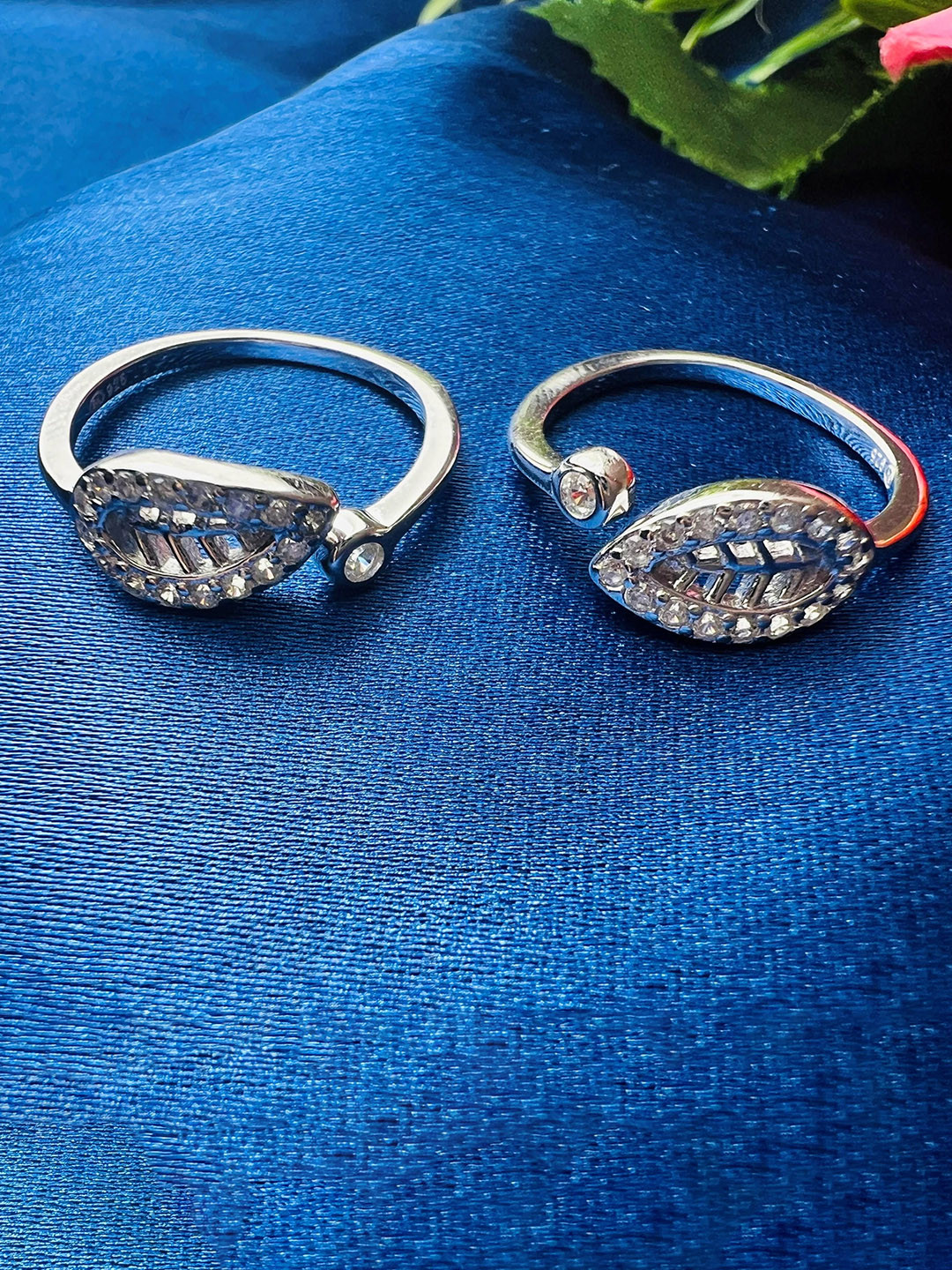 Arte Jewels Sterling Silver Cubic Zirconia Toe Rings