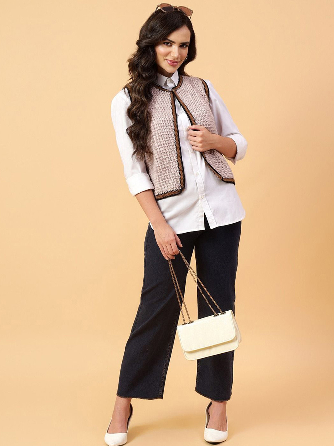 Velvery Women Cardigan with Applique Detail