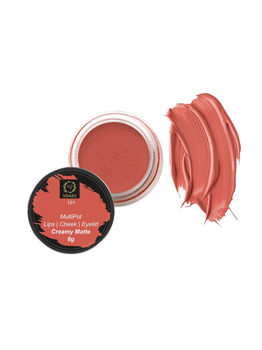VONZO Got Your Back MultiPot Cream Matte Lip cheek & Eyelids Tint 8 g - 101