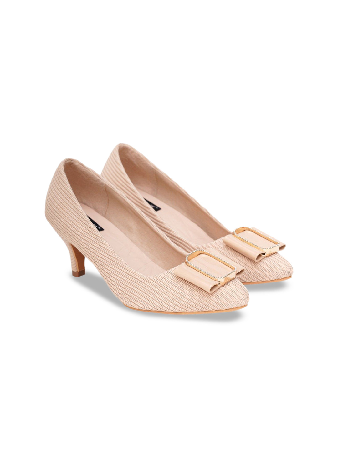 Sherrif Shoes Women Kitten Heel Pumps with Bows