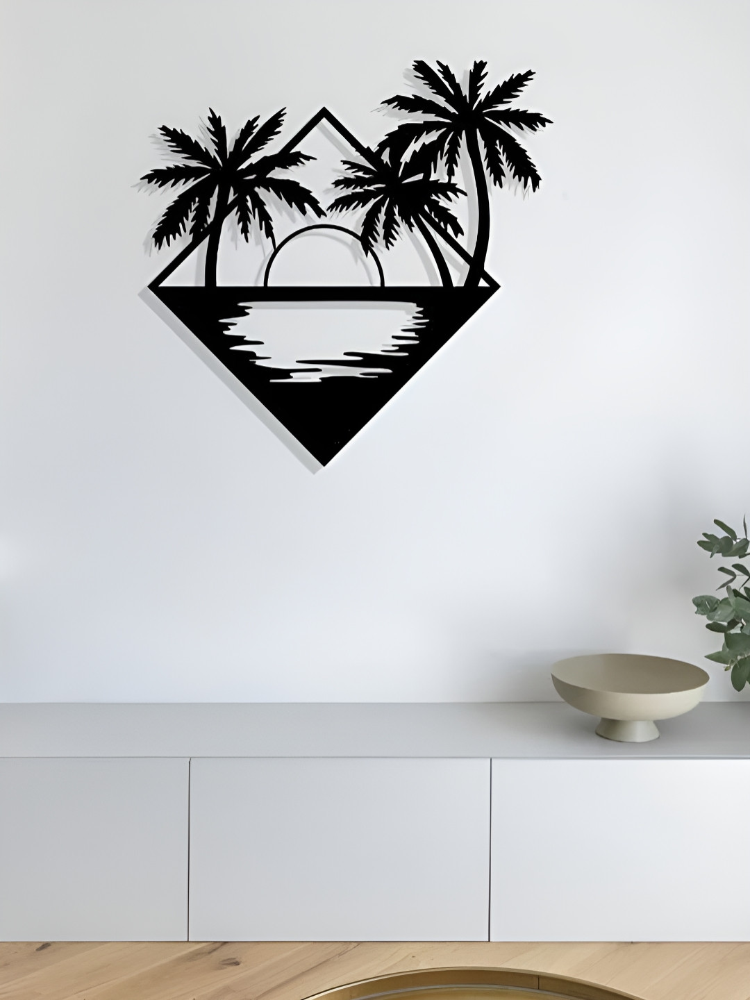 ARTROOMS Sunset Metal Matte Hanging Hall Signs and Plaques-25In