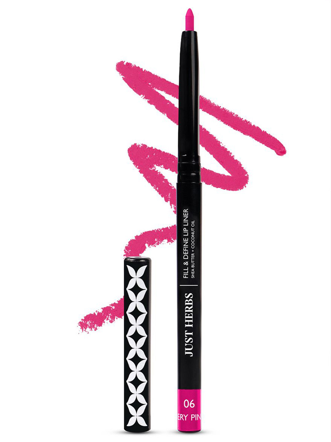 Just Herbs Fill & Defined Lip Liner With Shea Butter - 0.3g - Fiery Pink 06