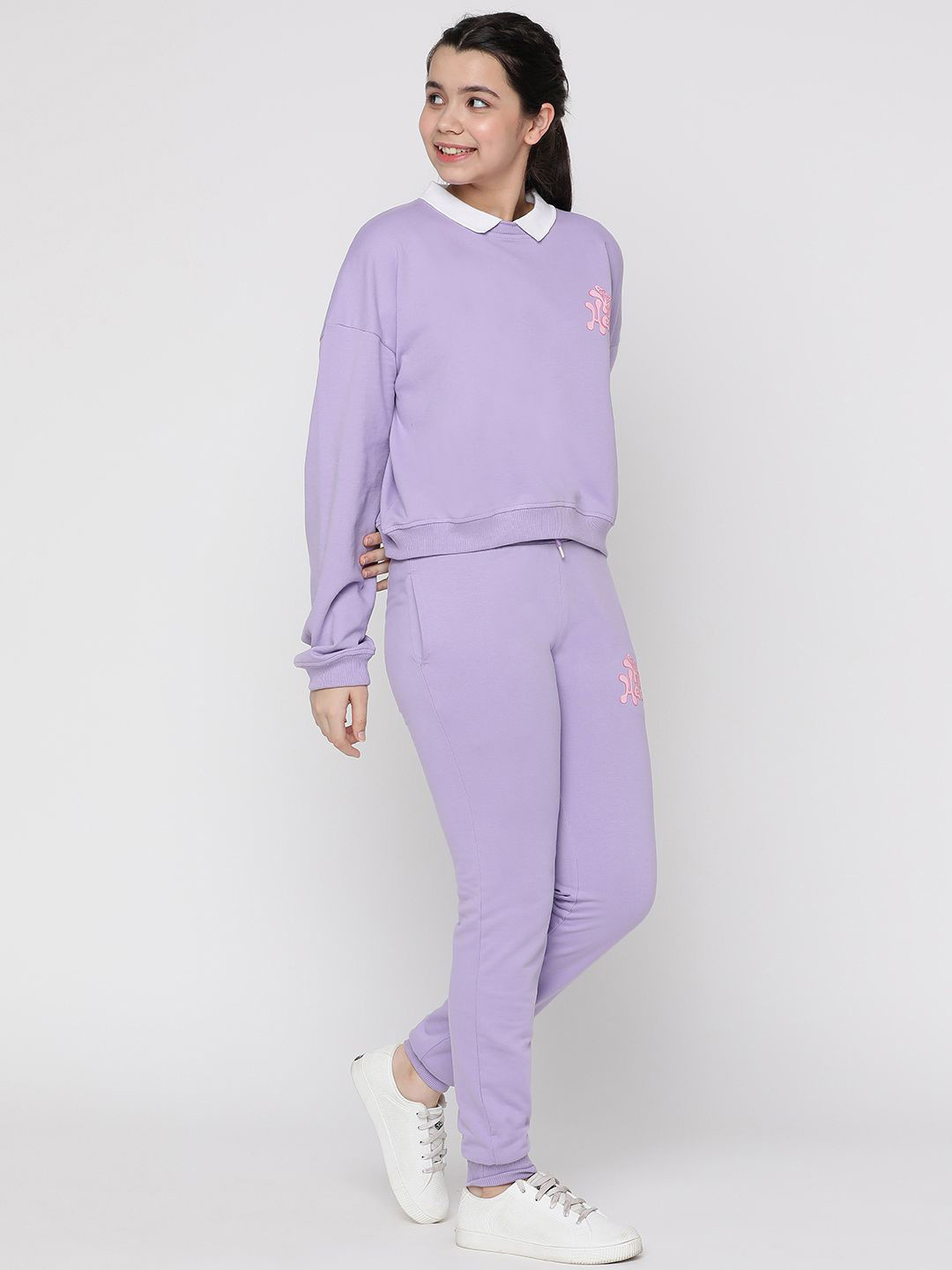 Lil Tomatoes Girls Cuffed Hen Cotton Tracksuits