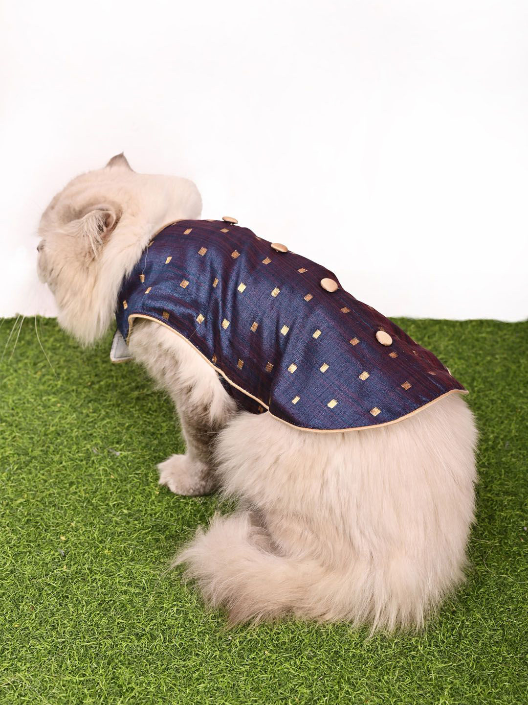 VASTRAMAY Self Design Ethnic Jacket Cat Dress