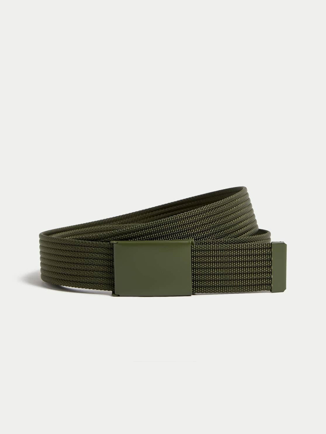 Marks & Spencer Men Braided Slider Buckle Casual Belt
