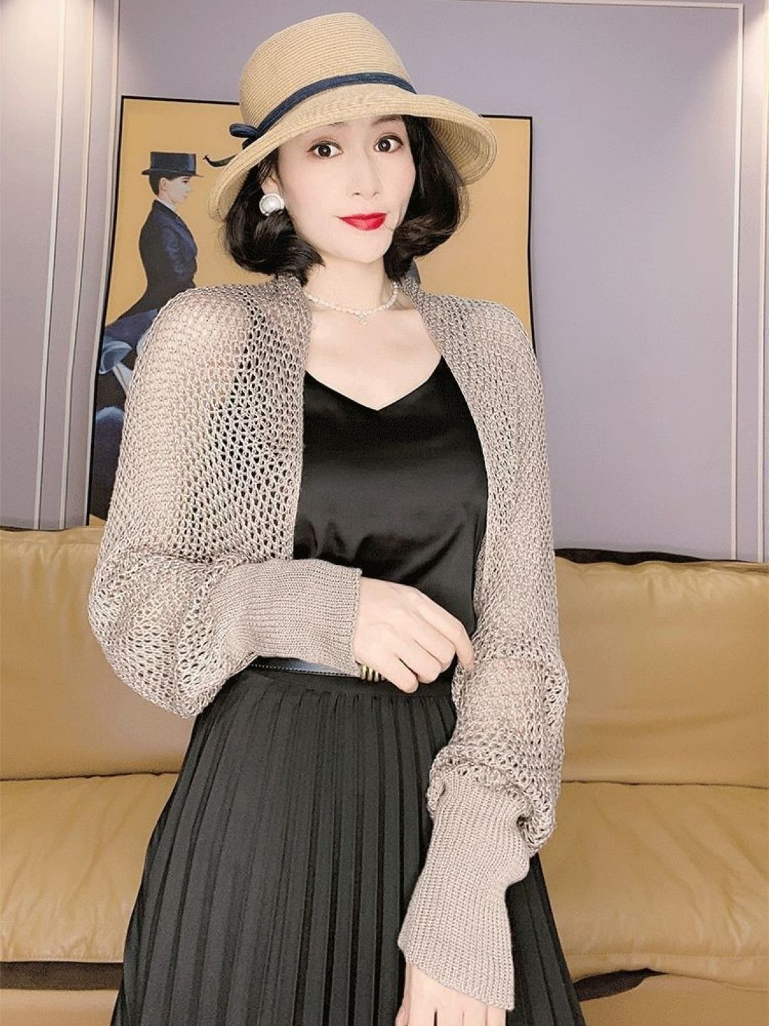 KPOP Women Sheer Regular Top