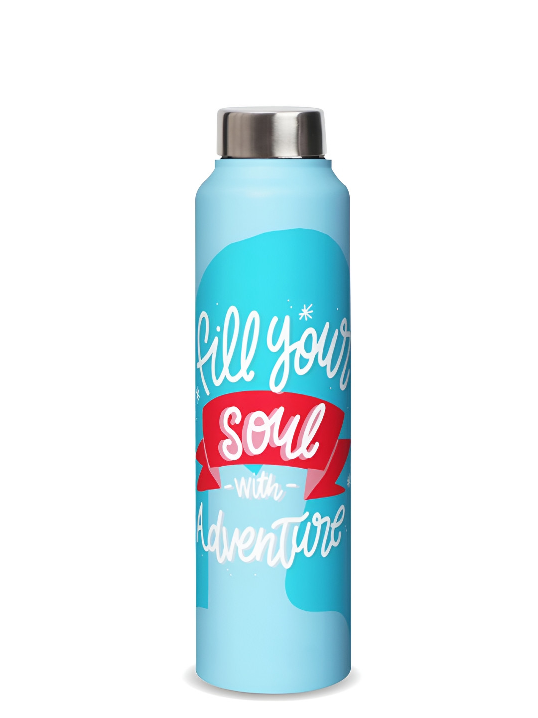 Speedex Atelier Blue Conversational Stainless Steel Light-weight Water Bottle - 1L