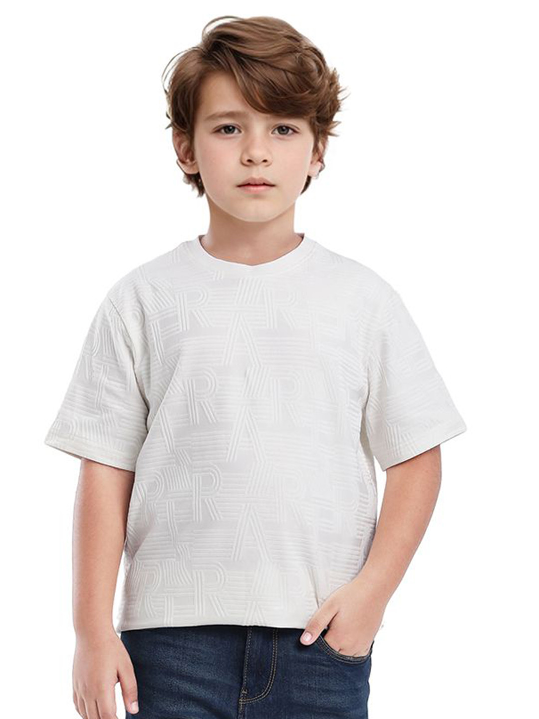 Rare Ones Boys Textured T-Shirt