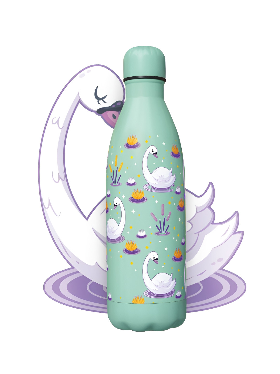 Speedex Green Conversational Stainless Steel Double Wall Vacuum Water Bottle - 500ml