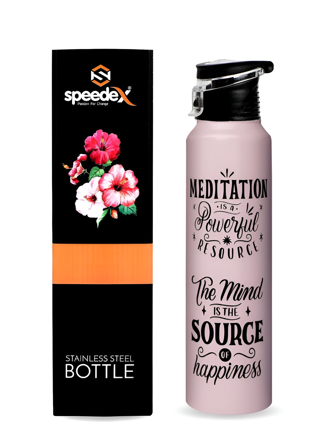 Speedex Atelier Invest In You Conversational Stainless Steel Spill Proof Water Bottle - 1L