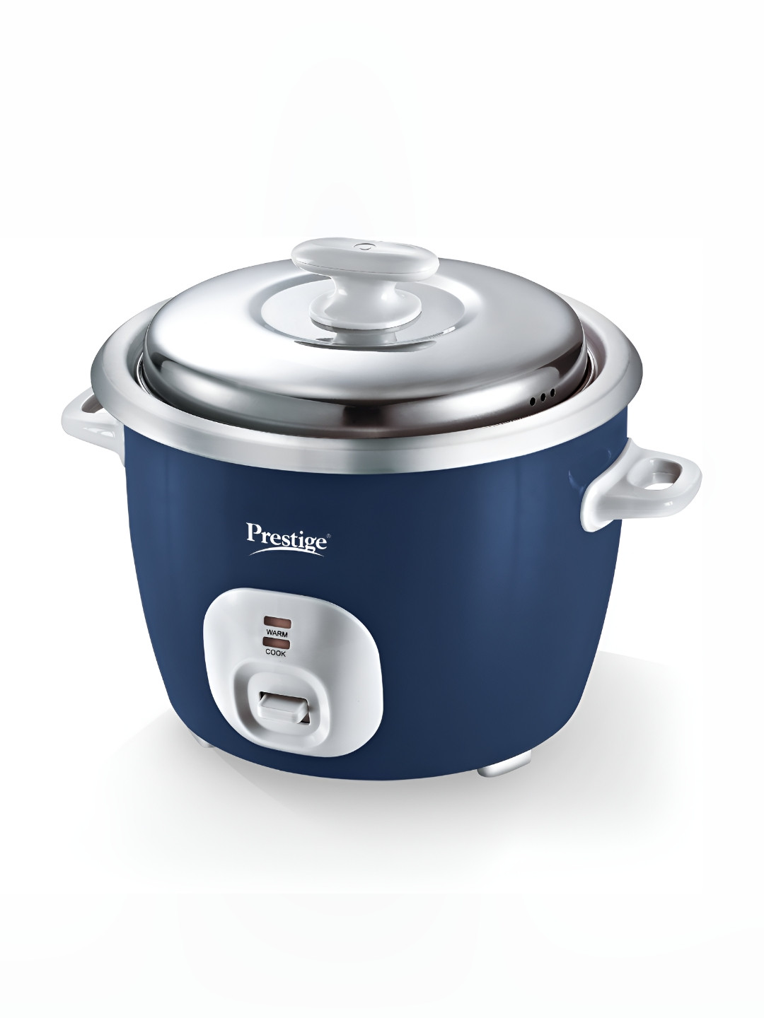 Prestige Cute 1.8-2 Blue & White 700W Stainless Steel Electric Rice Cooker 1.8L  With Lid