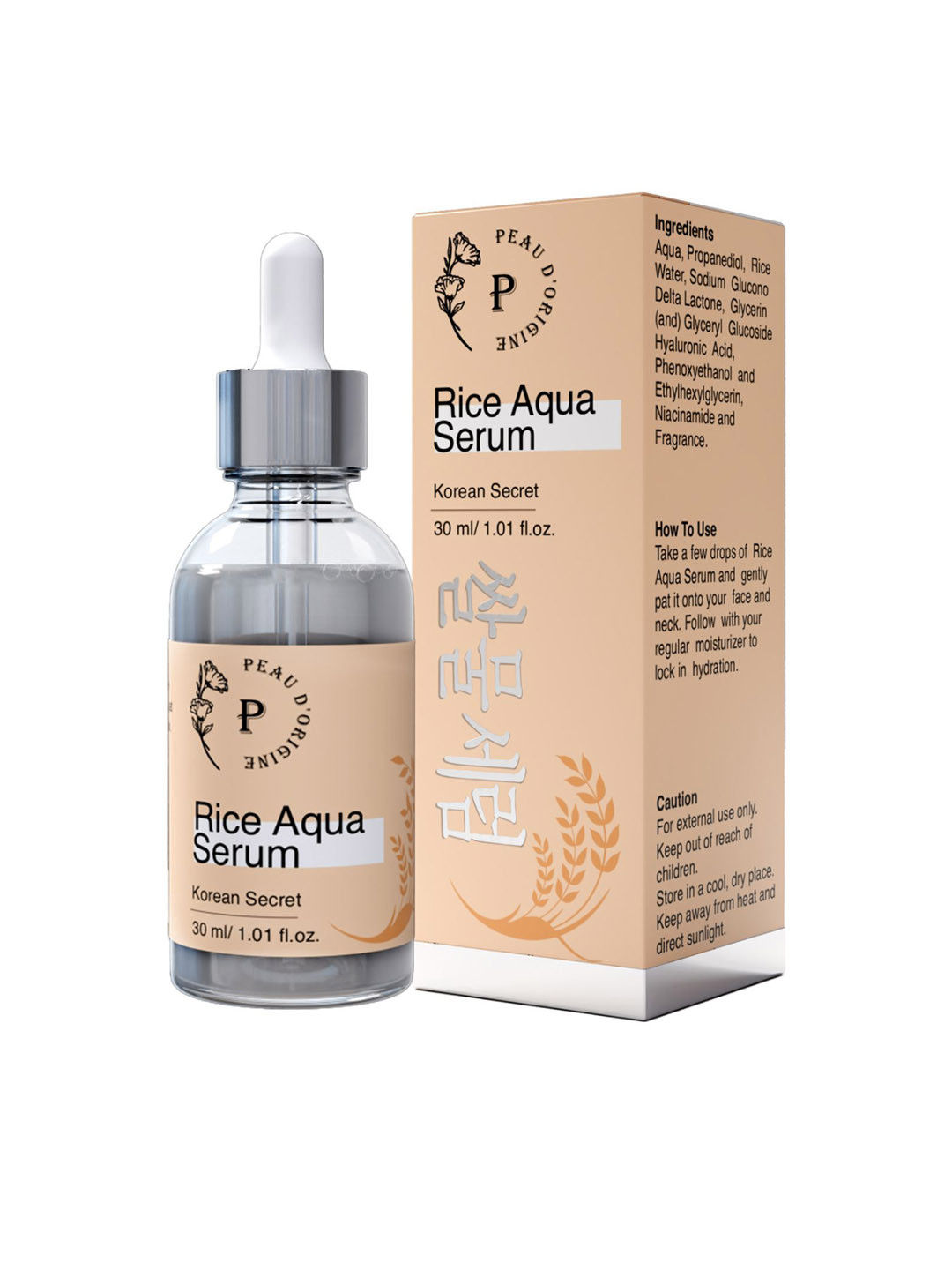 Peau D'origine Korean Rice Aqua Face Serum For Oily Skin - 30 ml