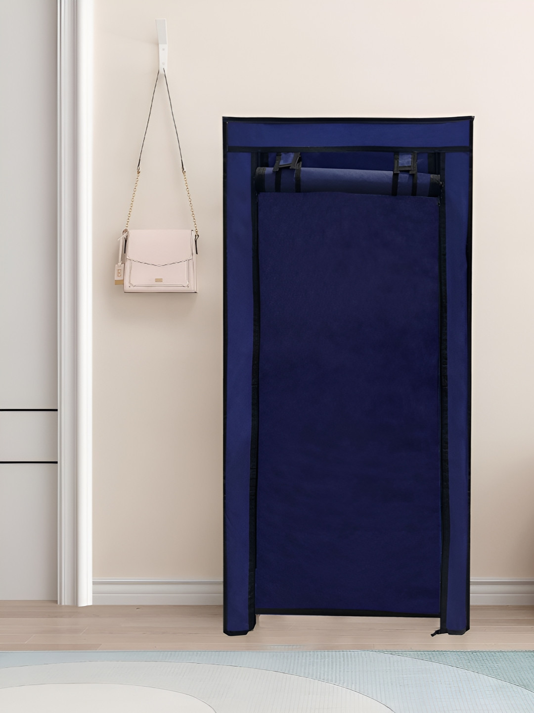 Urban Choice Blue Waterproof 9 Layer Shoe Rack Cover