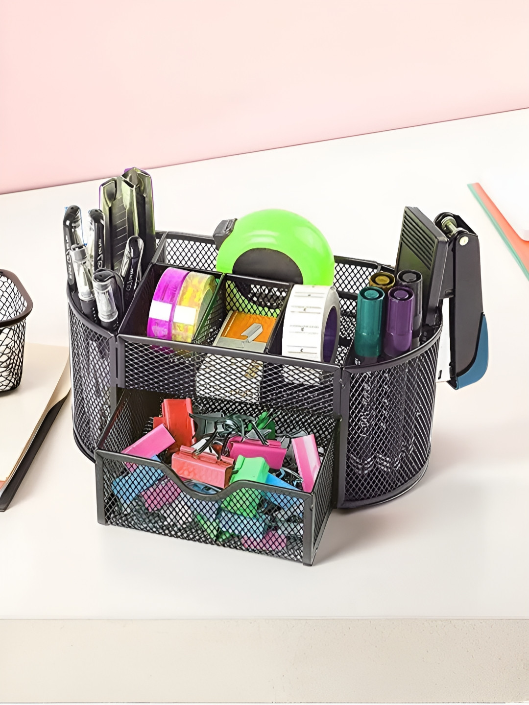 UMAI Black 9 Compartments Desk Organisers