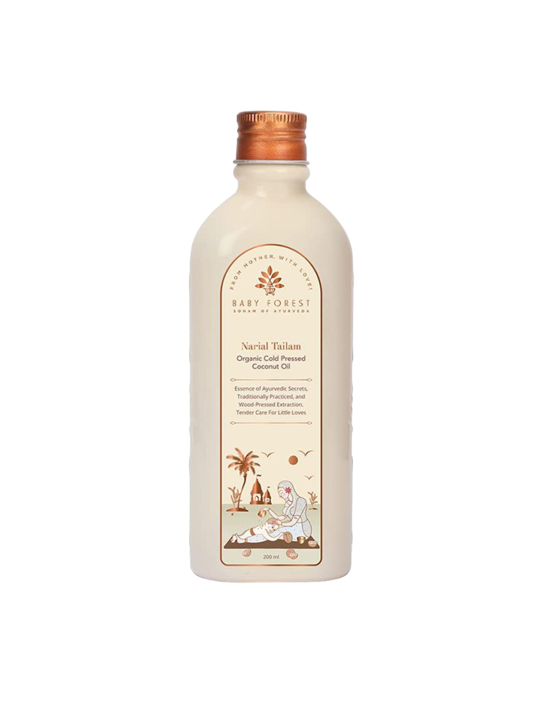 Baby Forest Narial Tailam Organic Cold Pressed Coconut Oil - 200ml