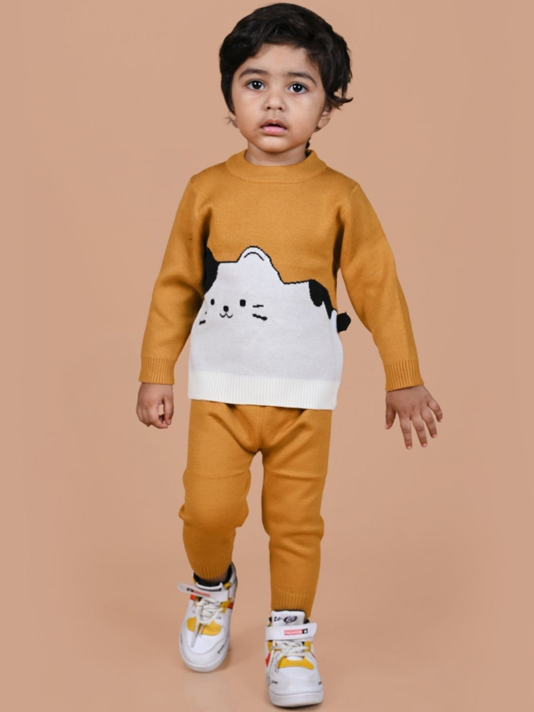 MAMA AND PEACHES Printed Pure Cotton Top & Trousers